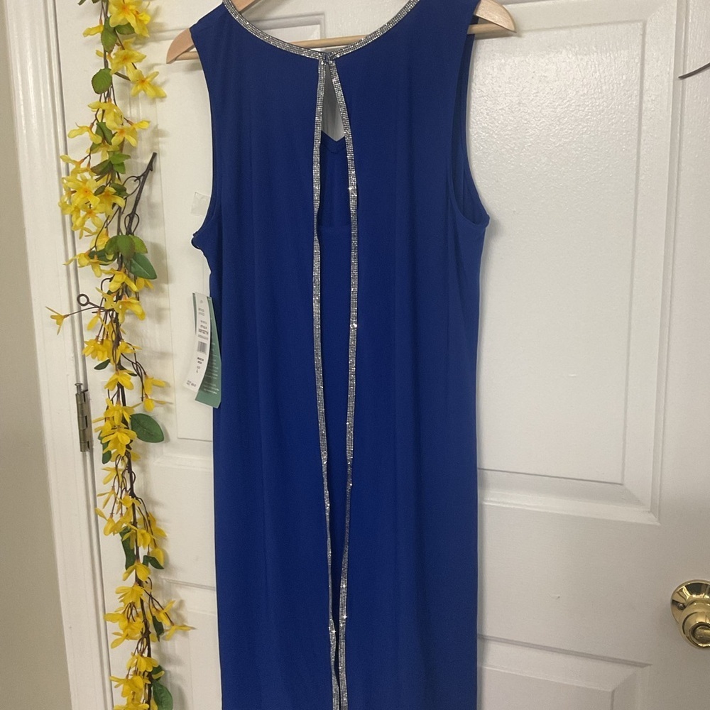 MSK Royal Blue Sleeveless Midi Dress - Picture 4 of 8